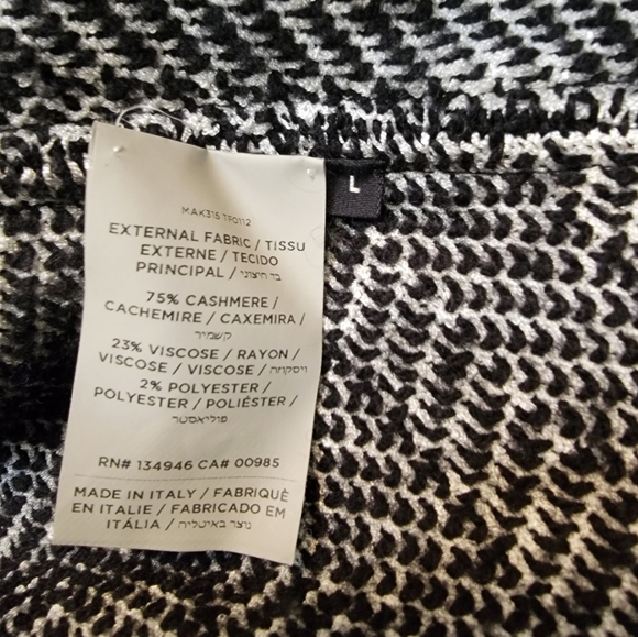 Tom Ford leather trimmed cashmere blend sweater size Large - Picture 8 of 16